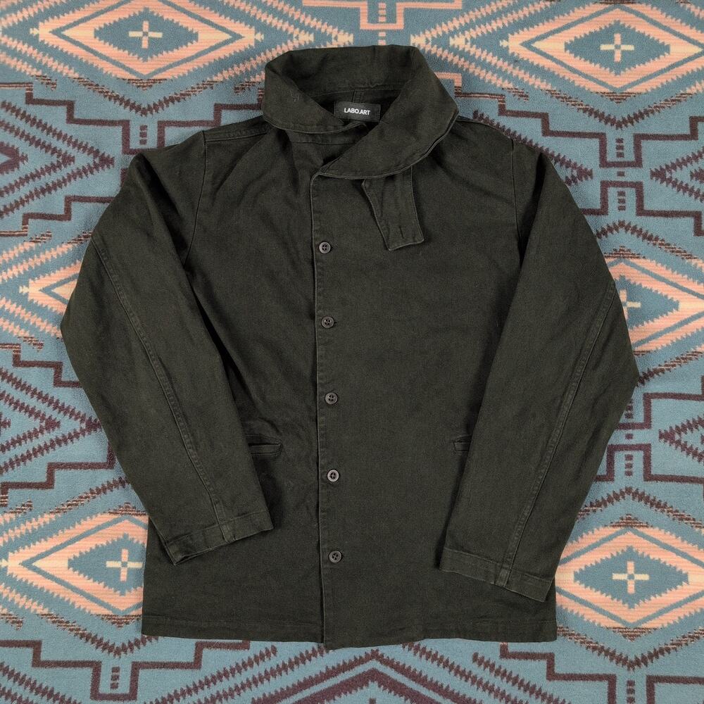 Labo.art Women’s Dark Olive Green Jacket Size 2 100% Cotton Archived Old Label